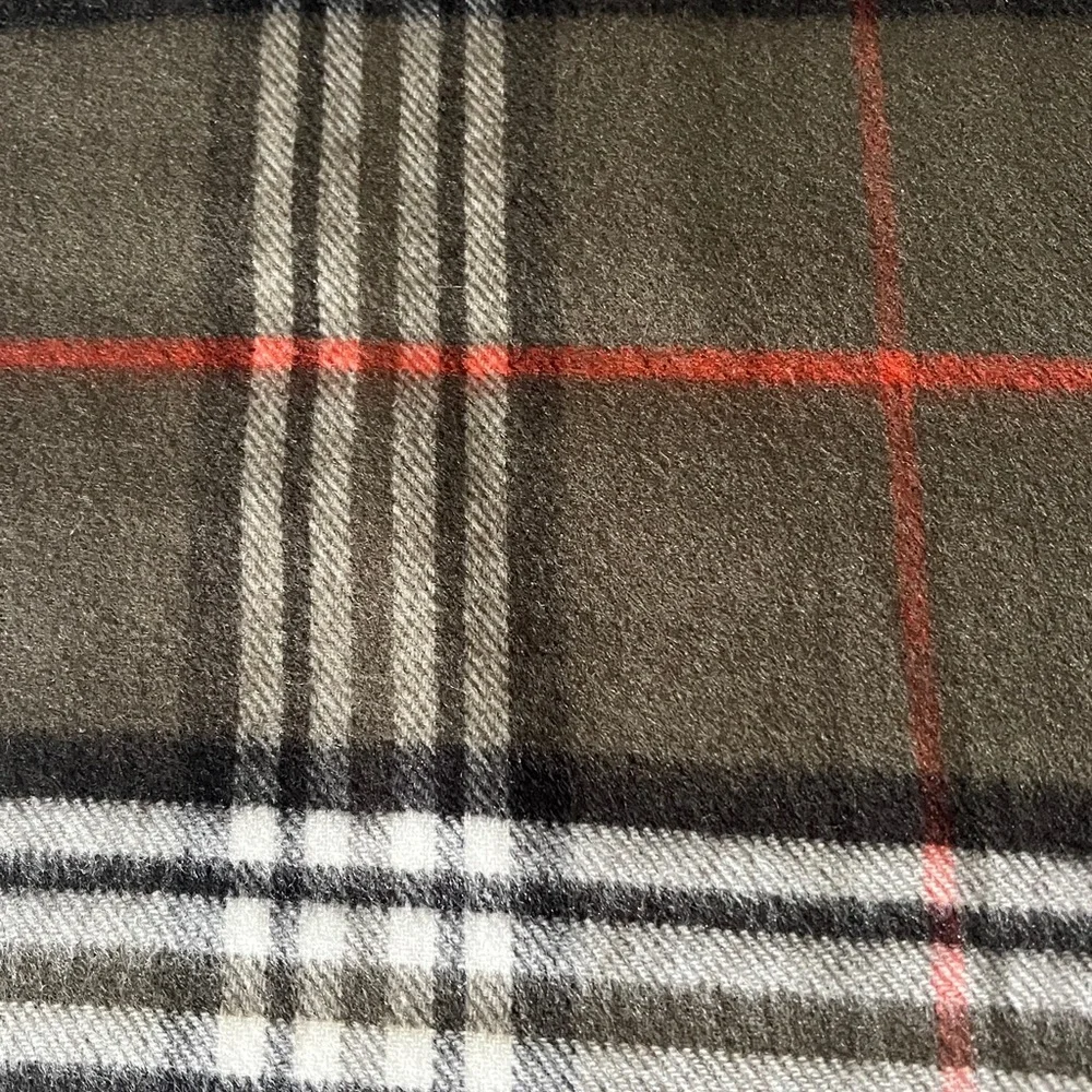 Plaid Fringe Scarf